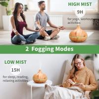 Difusor de aceite esencial Humidificador de aromaterapia ultrasónico de 500ml, difusor de aroma con Niebla fría, LED de 7 Colores, temporizador de 4, ambientador, humidificador, Hogar, oficin, etc. - details 1