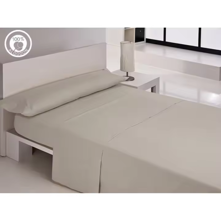 Hosteline - Juego de Sábanas Hosteline IRIS PREMIUM Gris Perla Cama de 200 - 1