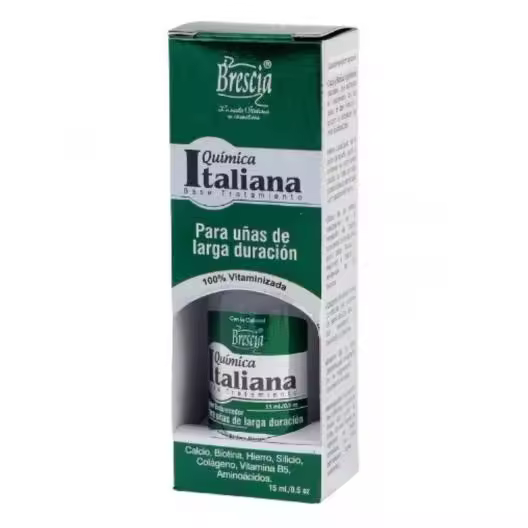 BRESCIA ENDURECEDOR DE UÑAS QUIMICA ITALIANA 15ML Brescia Química Italiana - súper endurecedor de uñas - 1