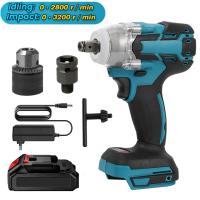 Llave de impacto eléctrica inalámbrica, taladro de mano sin escobillas, herramienta eléctrica para batería Makita de 18V, 520N.m,4200Rpm - details 10