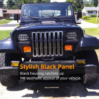 Faros LED 5x7" 7x6" H6054 H5054 Para Jeep Wrangler YJ Cherokee XJ Comanche MJ Savana S10 Blazer Express Van Instalación Directa Compatible Con Varios Modelos De Jeep - details 3