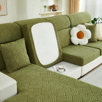 Cubierta De Sofá Con Patrón De Jacquard Rayado Estilo Capa De Ducha Versátil Todo El Año Fácil De Instalar Para Sofá L Asiento Individual Y Sofá De Dos Plazas - details 21