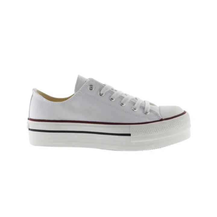 Zapatillas De Lona Con Plataforma Negras | Only Woman