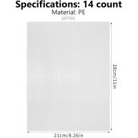 1-4Pcs Telas De Lata De Plástico Para Bordado 14Count Tela De Malla Para Bordado a Mano Y Artesanía DIY Telas De Canvas Para Cruz - details 4