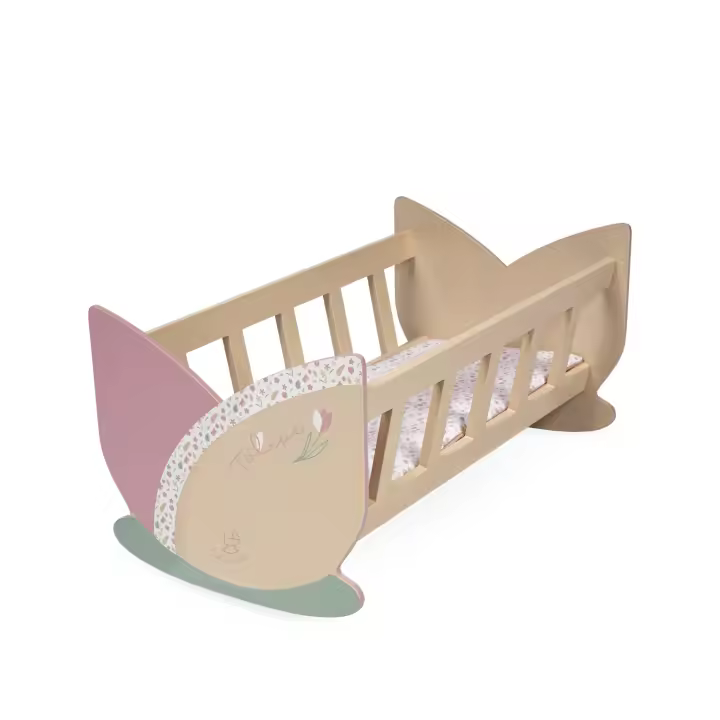 Cuna de Madera para Muñecas Tulipe con Colchón DeCuevas 55174 - 1