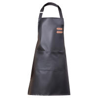 Aguasalo Resistente a Aceites Y PU Cuero Apron Sin Mangas Ajustable Para Cocina Y Limpieza Unisex Ropa De Trabajo Para El Hogar - details 4