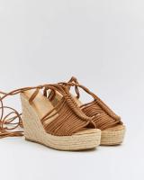 Buonarotti Sandalia Cuña Mujer Tiras Esparto Plataforma Pierna | Cómoda y Elegante - details 3