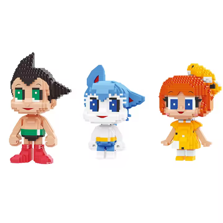 Astro Boy Bloques De Construcción Clásico Personaje De Dibujos Animados Modelo De Partículas Micro Bloques Educativos Para Niños Juguetes De Montaje Regalos De Cumpleaños - 1