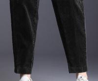 Pantalones De Cordón Grueso Y Delgado Para Mujer Estilo Casual Invierno 2024 Leggings De Cintura Alta Trousers Harem Calientes - details 12