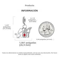Encanto De Colgante De Árbol De Familia Platinado En Plata Para Pulsera De Bangle Y Collar DIY Regalo Con Doble Vuelo Aéreo - details 193