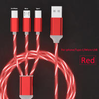 Cable De Carga Rápida 3 En 1 Con Luz LED Para iPhone Samsung Xiaomi Redmi Conectores USB Tipo C Y Micro USB Alta Corriente 3A - details 2