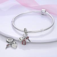 Colgante De Torre De Viaje Con Encanto De Gato Para Mujer Joyería Original De Pulsera Y Collar Plata Esmaltada 100% 2023 - details 147