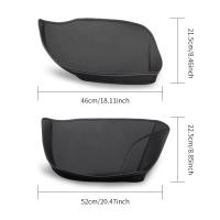 Estuche De Almacenamiento Para Puerta De Coche 4 Piezas Para Tesla Model Y Padded Protector De Cuero PU Para Ranura De Puerta - details 2