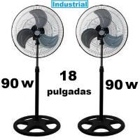 Ventilador Industrial de aire pie 18 Pulgadas metalico 80w/90W 3 velocidades color Plateado/NEGRO,AVANT,fespu - details 0