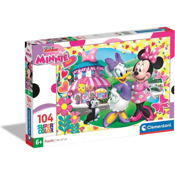 Clementoni 27982 - Puzzle Minnie Happy Helper de 104 Piezas - Divertido rompecabezas de Minnie Mouse para niños - 1
