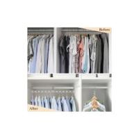 6 Piezas 26CM PerchasOps, Perchas Multiples de Metal, Perchas Abreviables para Camisa Vestido Pantalones Abrigo - details 2