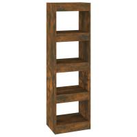 vidaXL Estantería/divisor de espacios 40x30x135 cm Blanco, Negro, Roble Sonoma Mueble Almacenaje Estantería para Oficina, Estudio, Dormitorio Estantería/Librería/ mueble de Almacenamiento - details 4