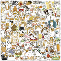 100PCS Pegatinas De Vida De Gato Para Invierno Decoración Japonesa Aesthetic PVC Para Niños Suministros Escolares Y Scrapbooking - details 2