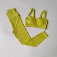 Conjunto De Yoga Para Mujer 2PCS Sin Costuras Sports Bra Push up Y Leggings De Cintura Alta Ropa Deportiva Transpirable Para Gimnasio Y Ejercicio - details 20