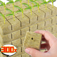 Cubo De Cultivo De Hidroponía Stonewool 50/300pcs Medio De Cultivo Sin Tierra Bloque De Plantación Rockwool Para Semillas Suministros De Jardín - details 0