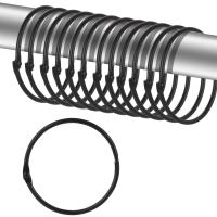 Anillos De Cortina Metálicos 12pcs Gancho Para Colgar Rodillos De Cortina Resistentes Y Adecuados Para Rodillos De 20-40MM - details 9