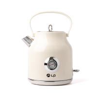 Hervidor de Agua Retro [1,7 L, 2200 W], Crema, Acero Inoxidable, Con Indicador de Temperatura y Nivel de Agua Exterior en Diseño Retro - details 5