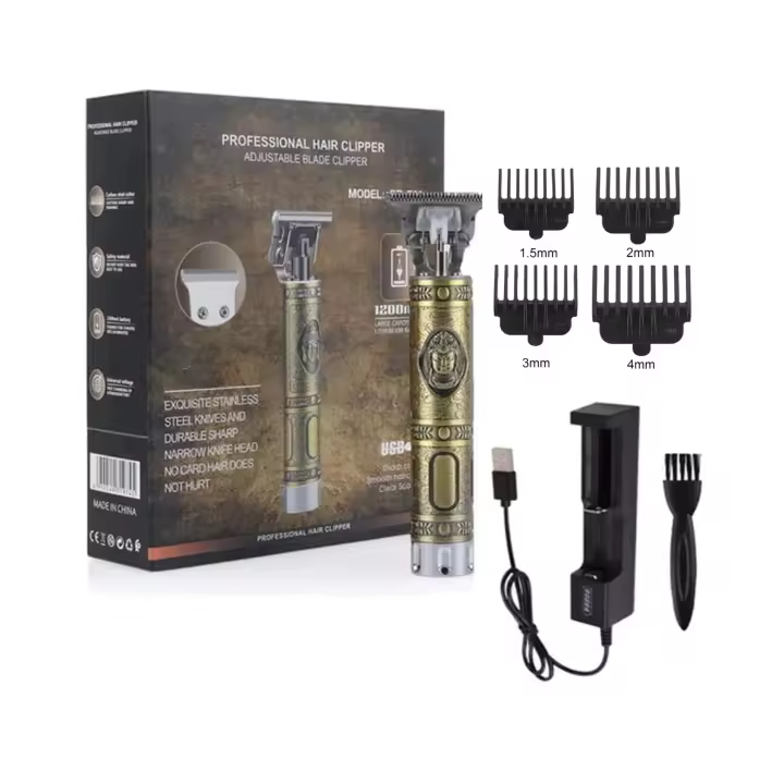 SANDALFON Cortadora de Cabello Profesional Inalámbrica con Carga USB y Cabezal en T - 1