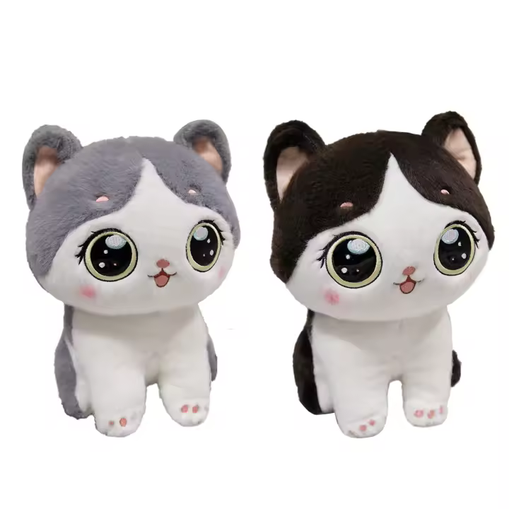 Juguetes De Peluche De Gato Abrazable En Dos Tamaños Serie Del Hechizo Para Compañerismo Infantil Y Regalos Que Traen Calidez Y Paz De Espíritu - 1