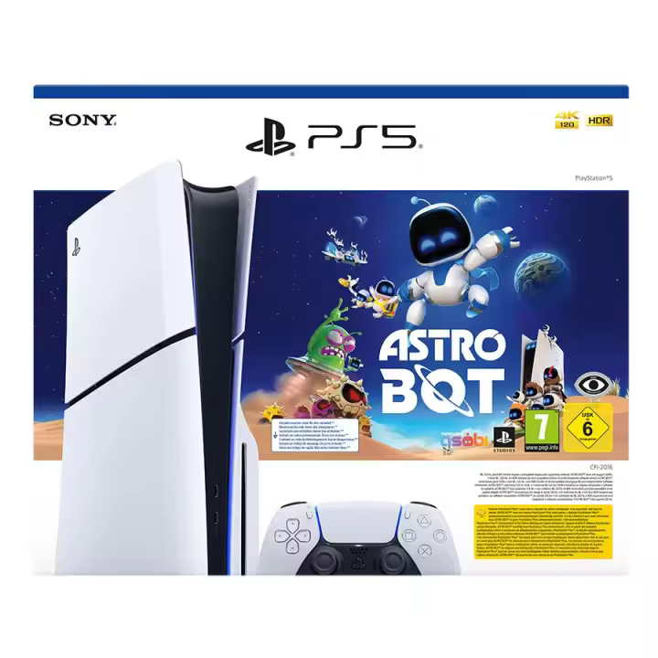 PS5 Slim 1TB con Lector + Astro Bot CODE - 1
