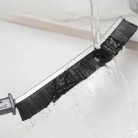 Cepillo De Limpieza Para Grietas Y Esquinas Limpiador De Ventanas Azulejos De Cocina Y Baño Cepillo De Escobilla Para Angulos Muertos Negro - details 15