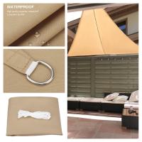 Vela de Sombra Impermeable Triangular Canopy de Protección al Sol Instalación Fácil en Jardín, Patio, Piscina Material de Oxford - details 5