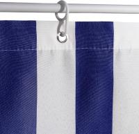 Toldo de rayas con flecos para balcón,ventana,Poliéster,Lavable,Con Anillas, Filtro solar, Disponible en varios tamaños y colores - details 1