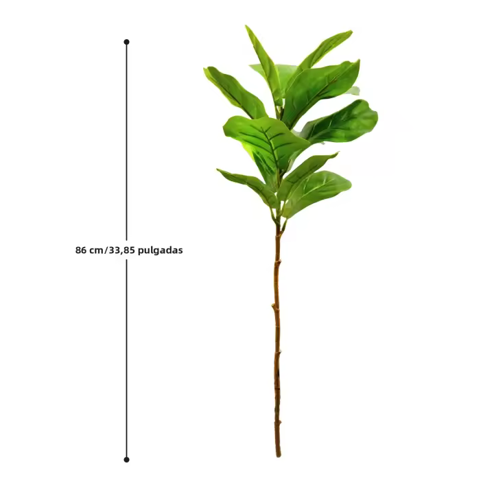 Falsa Hoja De Magnolia Y Ficus 105cm Para Decoración De Jardín Patio Interior Oficina Hoja De Figura Artificial De 41.3 Pulgadas - 1