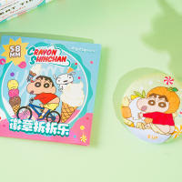 4pcs Auténticos Broches De Crayon Shin Chan Peluche Caja Sorpresa Dibujos Animados Lindo Colgante Para Ropa Y Mochilas Unisex - details 7