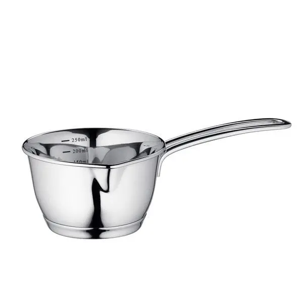 Cazo de Acero Inoxidable 18/10 con Medidor Interno y Pico Vertedor - Küchenprofi, Capacidad hasta 1,3L, Ideal para Todo Tipo de Cocinas incluida Inducción - 1
