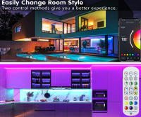 Tira De Luces LED WiFi Bluetooth RGB 10M 20M 12V Compatible Con Alexa Y Música Decoración Navideña Flexibles Para El Hogar - details 9