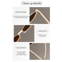 Gafas De Sol Vintage Para Mujer Con Ojos De Gato Pequeño Moda Half-frame Gafas De Sol Unisex Tendencia Lentes De Color Múltiple Tamaño Único - details 7