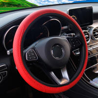 Cubierta De Volante De Coche En Cuero Con Massaje Estéreo Y Embossing Ajuste Para 37-38cm 14.5-15 Pulgadas Tapicería De Coche - details 11