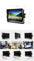 Monitor De Retrovisores Para Coche 7 Pulgadas Pantalla HD LCD Con Solapa 12V/24V Para Cámara De Batería CCTV Vigilancia De Seguridad Doméstica - details 5