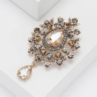 Broche De Lujo Retro Estilo Palacio Europeo Y Americano Accesorios Exteriores De Ropa Para Mujeres Material Aleación De Zinc Y Vidrio - details 9