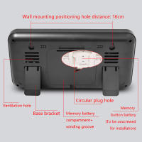 Digital wall clock, large display, automatic dimming, small and silent, suitable for living room, bedroom, kitchen - details 2