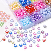 Nuevos 30pcs De Bolas De Acrílico Amor 8x7mm Para Fabricación De Joyería DIY Accesorios De Ropa Hechos a Mano En Color Rojo Y Blanco - details 5