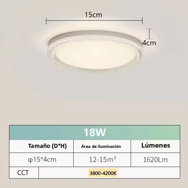 Luz De Techo LED MARPOU Cuadrada 18W/24W/36W/48W AC 85-265V Decorativa Para Interior Hogar Dormitorio Sala De Estar Cocina - 1