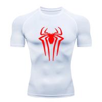 Camiseta De Deporte Para Hombre Con Estampado De Araña T-Shirt De Compresión Para Gimnasio Transpirable Y Secado Rápido Manga Corta Estilo Y2K Para Verano - details 3