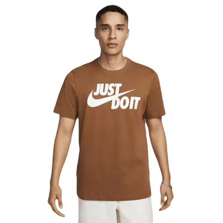 Camiseta Nike M Nsw Just Do It Marron Tee T Shirt Ar5006-281 - 1