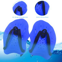 1 Par De Palas De Entrenamiento De Natación Guantes De Snorkel Y Escuba Diving Ajustables Con Correas De Silicona Para Deportes Adultos - details 2
