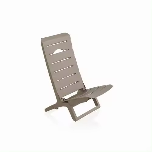 SP Berner - Silla de Playa Plegable Marrón Claro Parsy 56 X 44 X 69 Cm - Resistente a los Rayos UV - 1