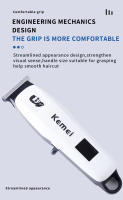 Set Profesional De Pelacabelos Kemei KM-PG809A KM-PG232 KM-3382 Recargable Por USB Trimmer De Barba Sin Cable Con Corte Rápido Y Ajuste De Longitud - details 14