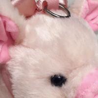 Bolso De Hombro Para Mujer Kawaii Rosa Con Cerdo De Peluche Suave Tote Con Cremallera Y Lazo Lindo Bolsa De Mano Para Estudiantes Y Niños - details 20