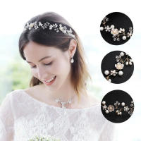 Diadema De Cristales Para Novia En Plata/Oro Hecha a Mano Diademas De Cabello Con Rhinestones Accesorios De Boda Para Mujer Diadema De Reina Regalo - details 1